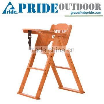 High Quality Advanced Child Adjustable Wooden Baby Feeding High Chair Lifting Baby Chair