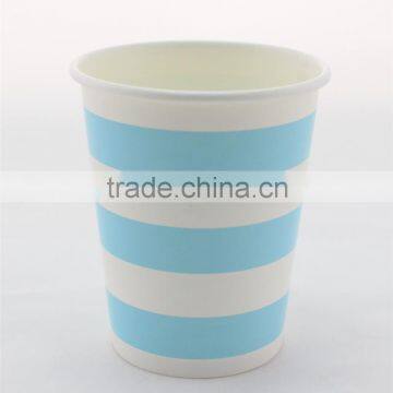 Birthday Party Theme Printed Blue Disposable Paper Cups