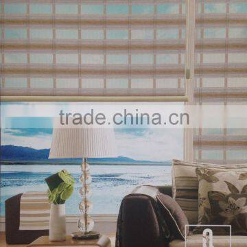 Wholesale Polyester Material Horizontal Pattern and Roller Type Fabric For Zebra Blinds