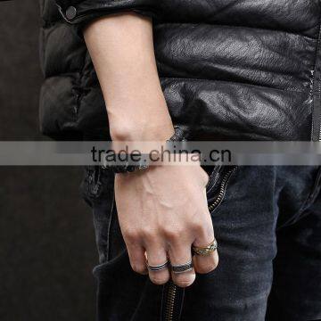 Wholesale Custom 8mm Lava Bead Bracelet Jewelry for Men Fashion Silver Buddha Bracelet photo-6