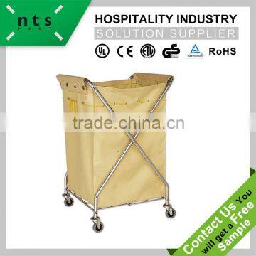 hotel guestroom laundry trolley