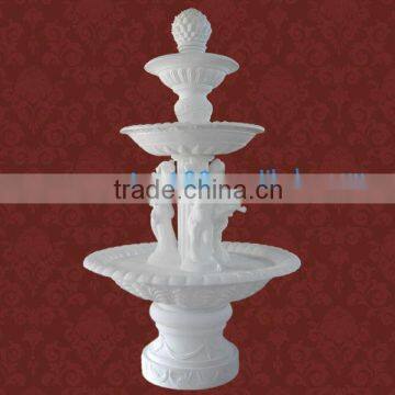 Beautiful Outdoor & Indoor Fiberglass Fountain With Golden Painting photo-3