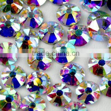 Enhanced quality grade crystal AB hot fix stones, 16 facets hotfix rhinestones