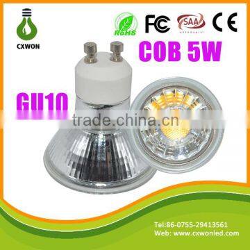 2015 Dimmable 110V 220V GLASS spotlight ce rohs cob led spot light gu10 mr16                        
                                                Quality Choice