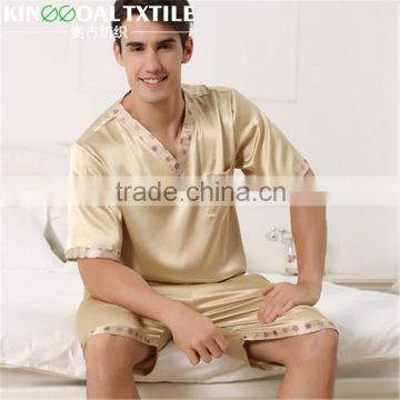 New Fashion super soft sexy Men silk nighty sleepwear