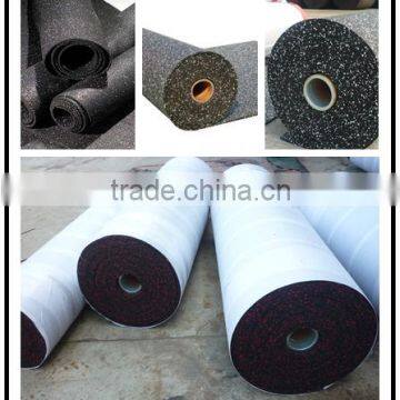 Shock resistance non toxic gym rubber floor roll for fitness