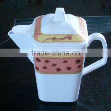 Melamine plastic tea pot with handle