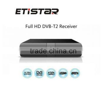 High definition metal cabinet Black receiver MPEG-4 Digital DVB-T2 set top box                        
                                                Quality Choice