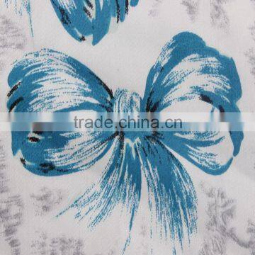 Bowknot Pattern Digital Printing 40S Cotton Fabric Textiles for Womens Garment Clothing photo-2