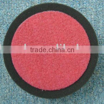 Polishing foam pad with hook and loop