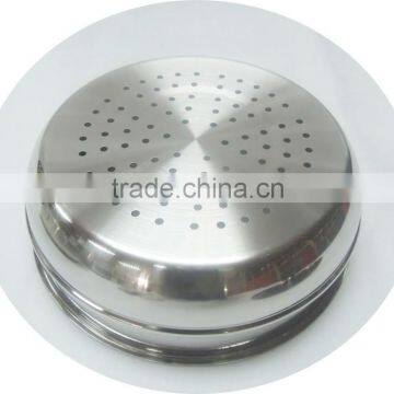 Mirror Finished With Satin Line Exterior Capsuled Bottom 24cm Diameter Stainless Steel Optima Steamer photo-3