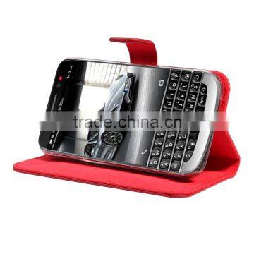 PU Wallet Case for Blackberry Q20 With Credit Card Slot photo-5