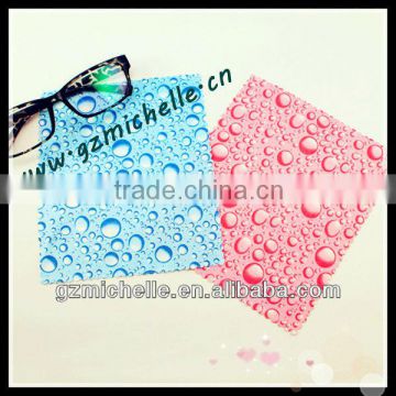 MIC4097 microfiber flowers dew one side whole printing cleaning cloth for Eyeglass Phone Ipad Jewelry Metal Violin