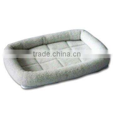 Cream Sherpa Bolster Pet Beds Cushion Dog Mat