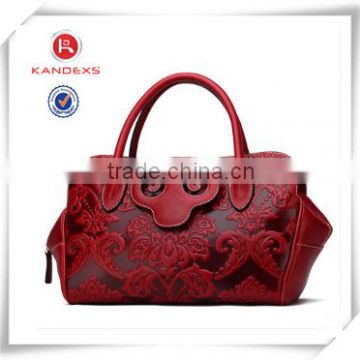 Most Popular Design Vintage Leather Tote Bag Wholesale Handbag China