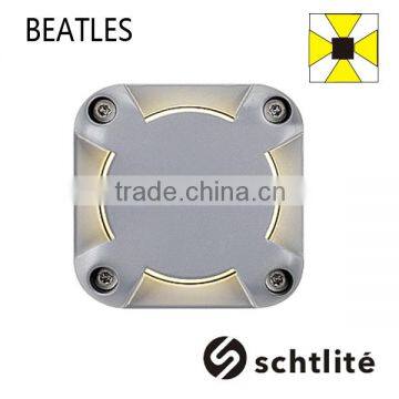 BEATLE 4w LEDs IP67 aluminium square led underground light