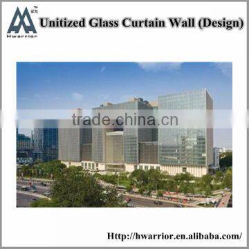 Aluminium Double Glass Structural Unitized Curtain Wall