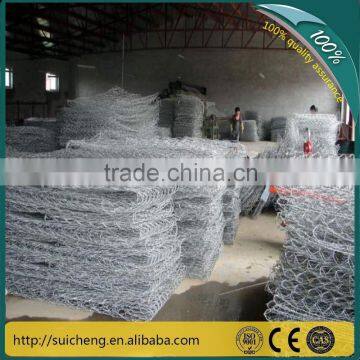 pvc coated gabion basket wall /pvc coated galvanized gabion wall(Guangzhou Factory)