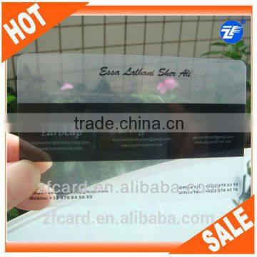 Transparent PVC Business Card                        
                                                Quality Choice