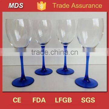 Long stem navy blue white wine glass gifts shape for stemware                        
                                                Quality Choice