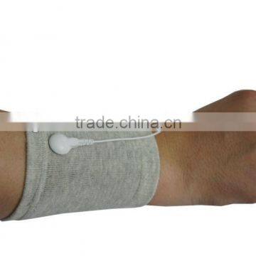 silver fiber wrist band