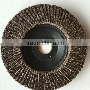 6 inches high quality calcined alumina flap disc--PLASTIC COVER FLAP DISC