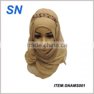 new design jewelry fashion hijab fashion arabic scarfs