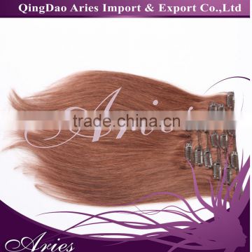 UK Market Hot Type-10 pcs 22clips Full Head Set Clip In Human Hair Extension, Indian Remy Clip On