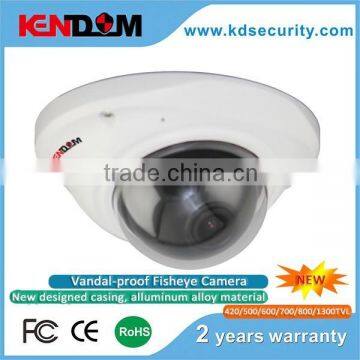 New Fisheye camera 160 degree wide view angle Vandal-proof Fisheye Camera