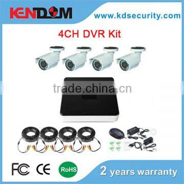 Kendom H.264 CCTV DVR Kit 960P 4CH 700tvl cmos camera module Camera Kit for home security