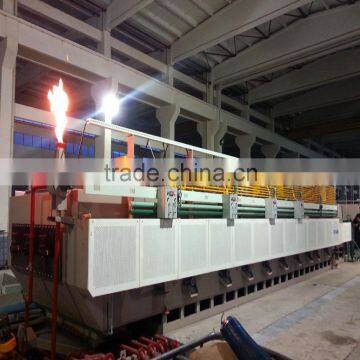 Continuous conveyor belt metal hardening and tempering furnace