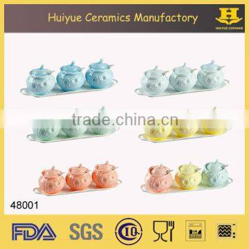 Ceramic Salt and Sugar Canister, Spice Jar, Spice Canister photo-3