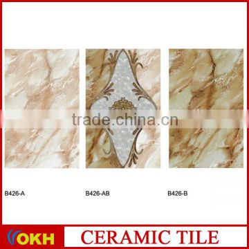 3D ink jet cheap 12x8 ceramic tiles for kitchen and bathroom #B426