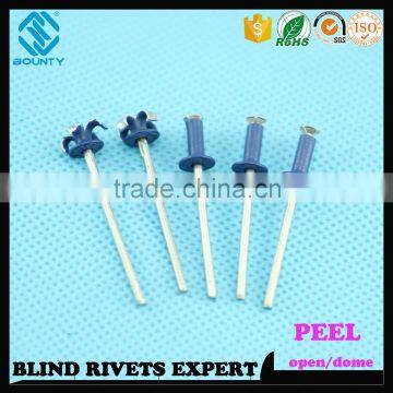 HIGH QUALITY OPEN END MANUFACTURER AL/ST POP PEEL TYPE RIVETS