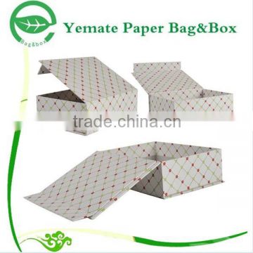 high end 4c printed glossy laminated paper greyboard custom magnetic box packaging