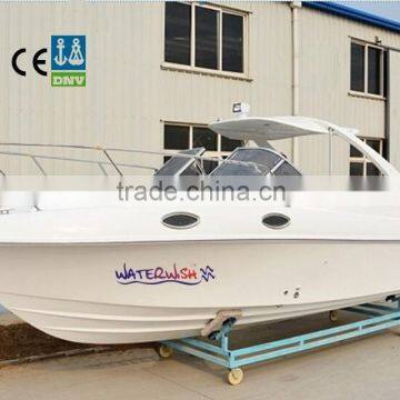 WATERWISH QD27 cabin fiberglass boat with cabin