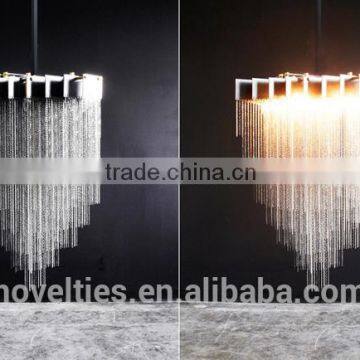 Water Pressure Chandelier Lighting for Restaurant Deco Various Black & Brass Chain Chandelier