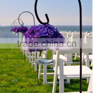 decorative metal shepherd hook for wedding and party