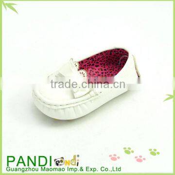 Lovely girls style new design toddler white shoes