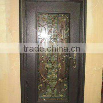 Top-selling wrought iron entrance gates of glass