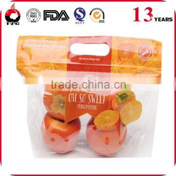 plastic fruit packaging seasonal bags with lips