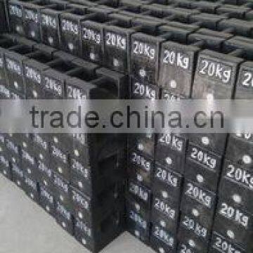 OIML Cast Iron 1000KG Test Weight For Crane load test weights