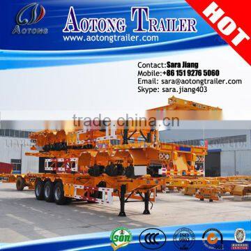 Container Chassis, 40FT Skeleton Semi Trailer, 40ft container chassis trailer small trailer