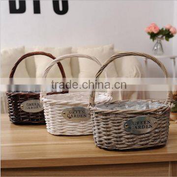 Cheap Handmade Custom Laundry Baskets Wicker Storage Baskets Picnic Baskets Flower Baskets