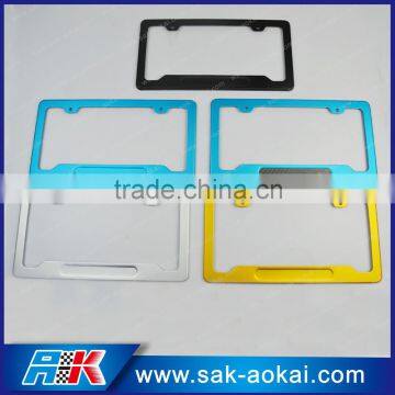 2pcs Colorful Aluminium License Plate Frame