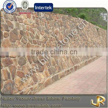 Irregular shaped brown wall stone cladding
