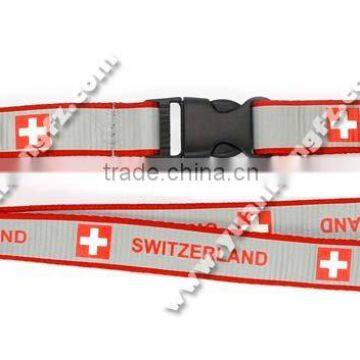 20mm reflective lanyard/polyester lanyard