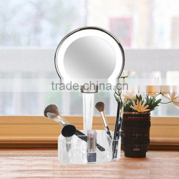 Make up Mirror LED Lighted desktop mirror with organizer                        
                                                Quality Choice