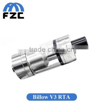 Top quality free leak 2mm diameter post Holes ehpro billow v3, rta atomizer, billow v3 tank