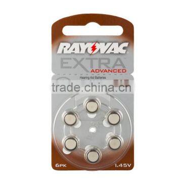 Rayovac Extra Advanced 312 Hearing Aid Batteries, PR41